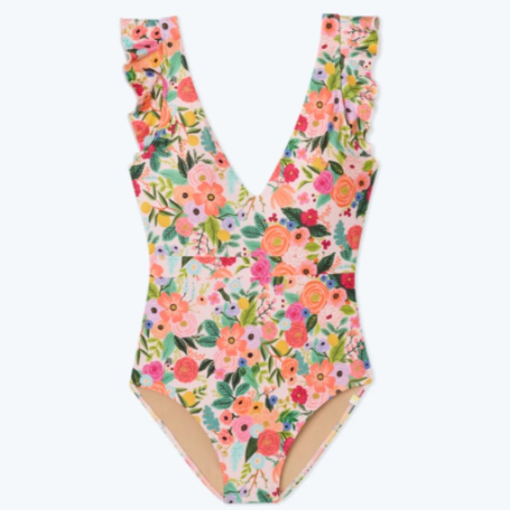Summersalt X Rifle Paper Co. One Piece Suit